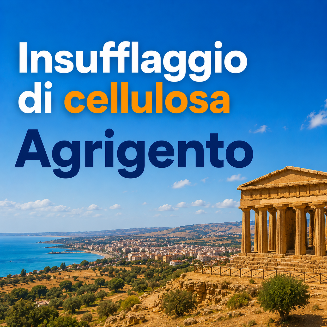 Insufflaggio di cellulosa ad Agrigento