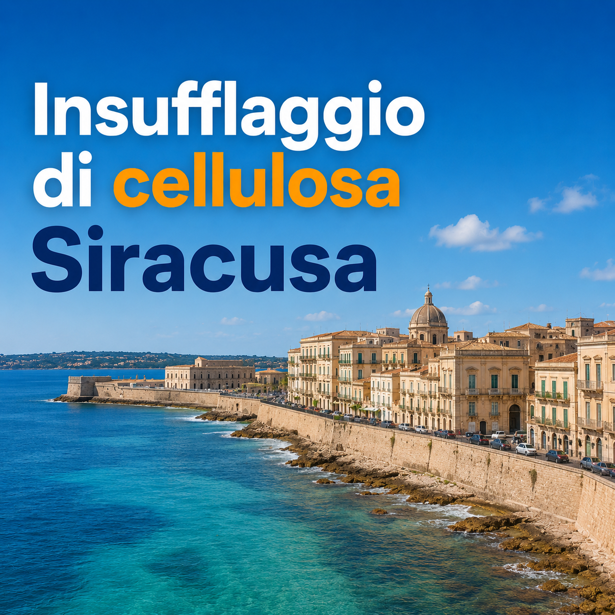 Insufflaggio di cellulosa a Siracusa